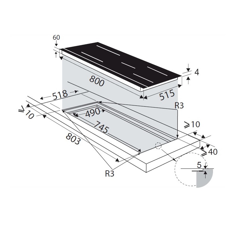 Варильна поверхня De Dietrich DPI7888BH - изображение 10